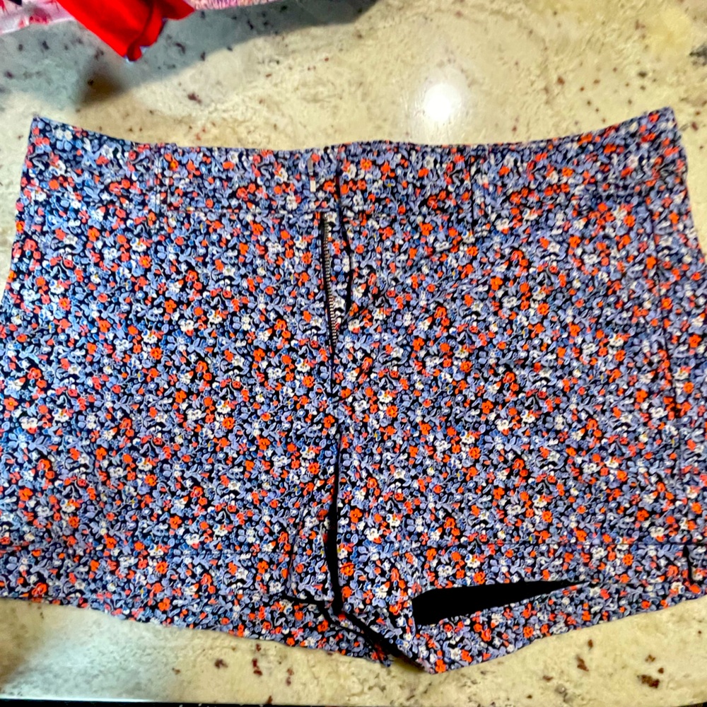 GAP Blue and Orange Bermuda Shorts Vibrant Summer Style